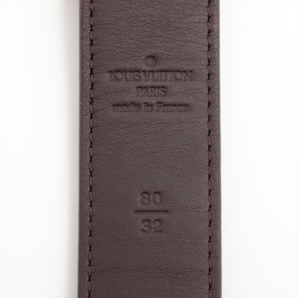 Louis Vuitton Sanctuary Carre 80/32 Belt 80/32 PVC Leather Brown Damiet