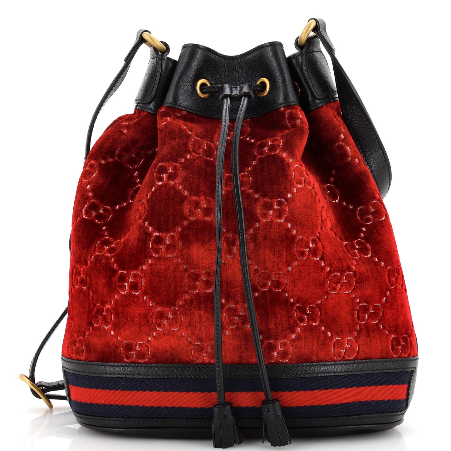Luxury Gucci Trending 2025 Bucket Bag GG Velvet Medium