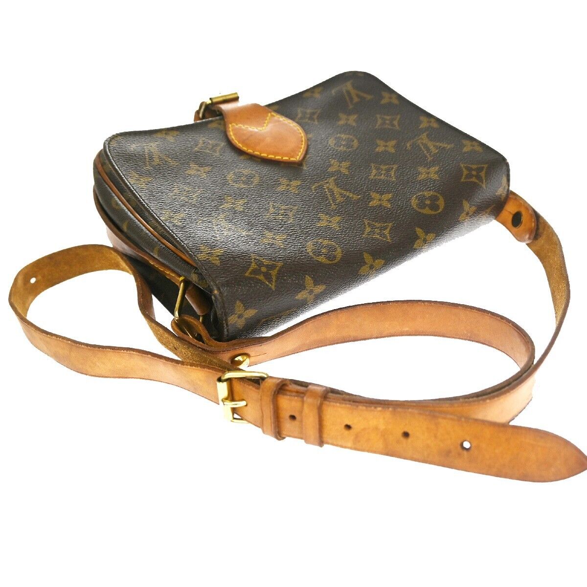 Louis Vuitton Cartouchiere Canvas Shoulder Bag ()