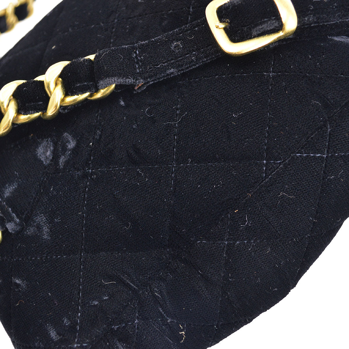 Luxury Chanel * 1994-1996 Black Velvet Duma Backpack Small
