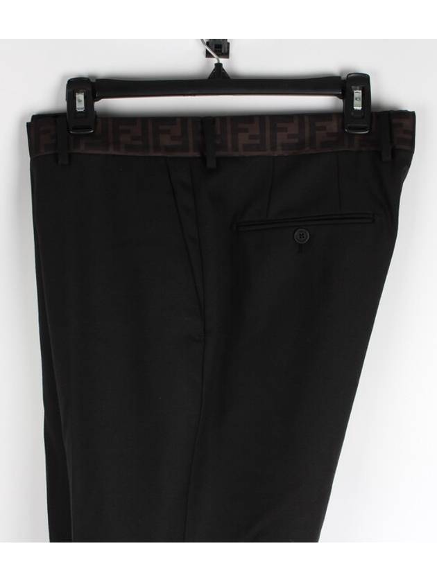 Luxury Fendi logo slacks