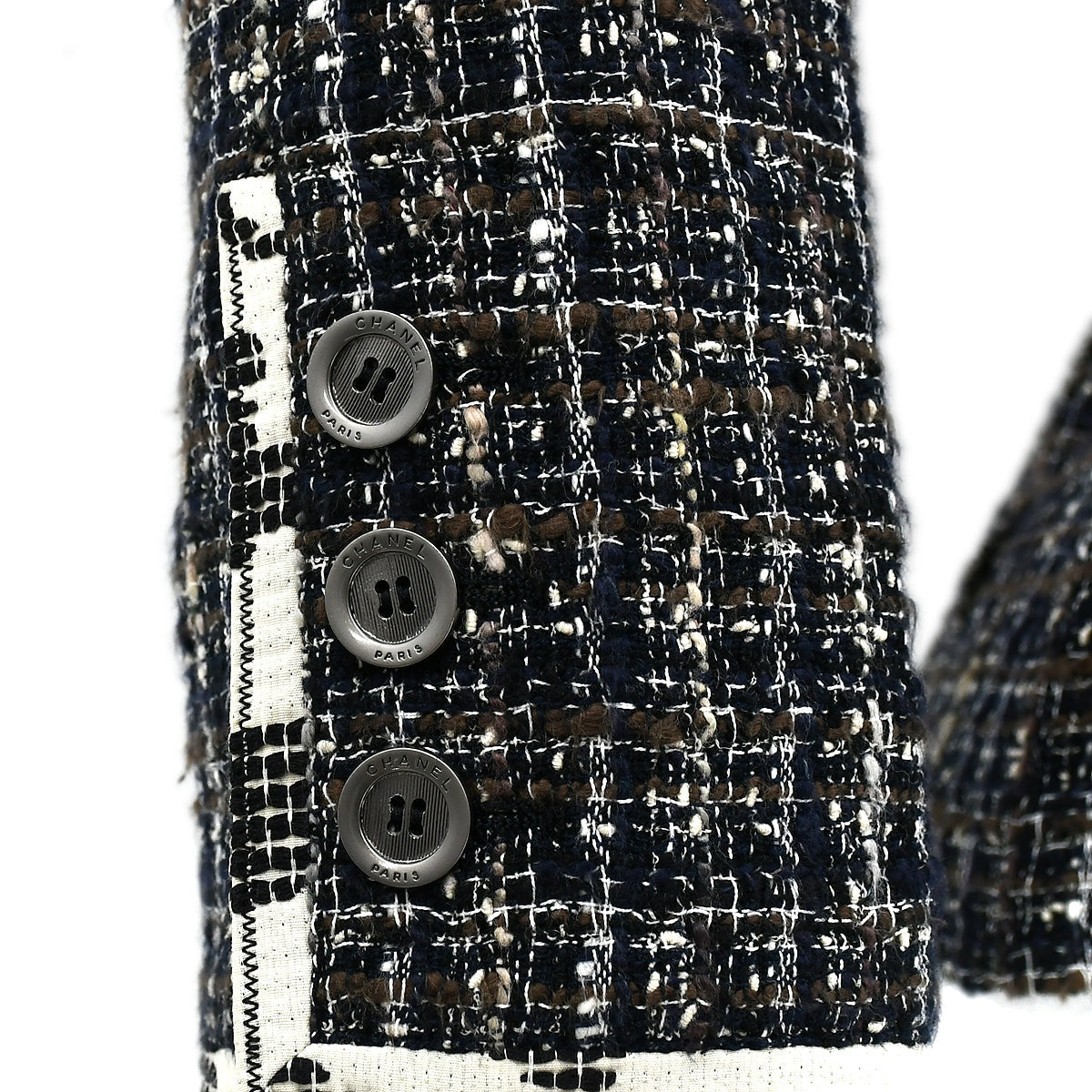 Chanel Single Breasted Jacket Black 06P #36