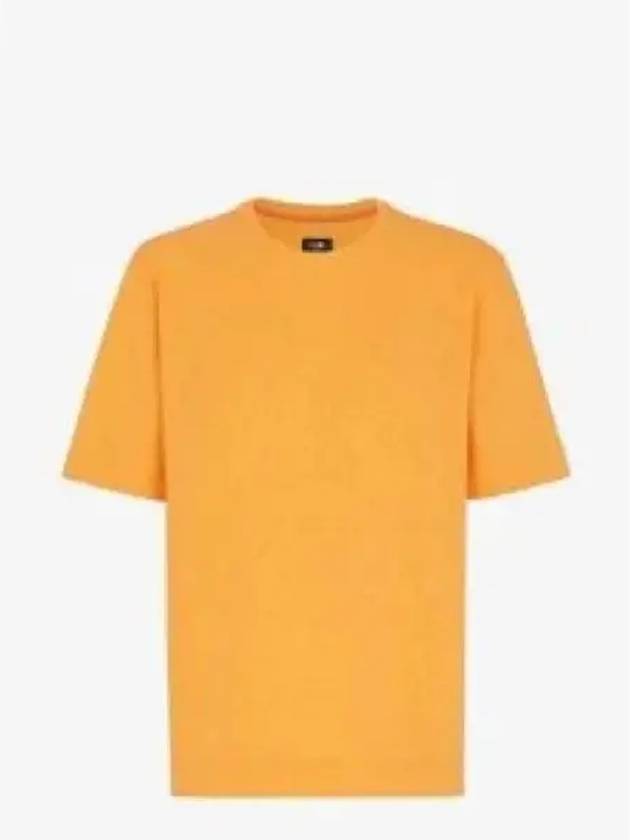 Luxury Fendi All-Over Logo Short Sleeve T-Shirt Orange