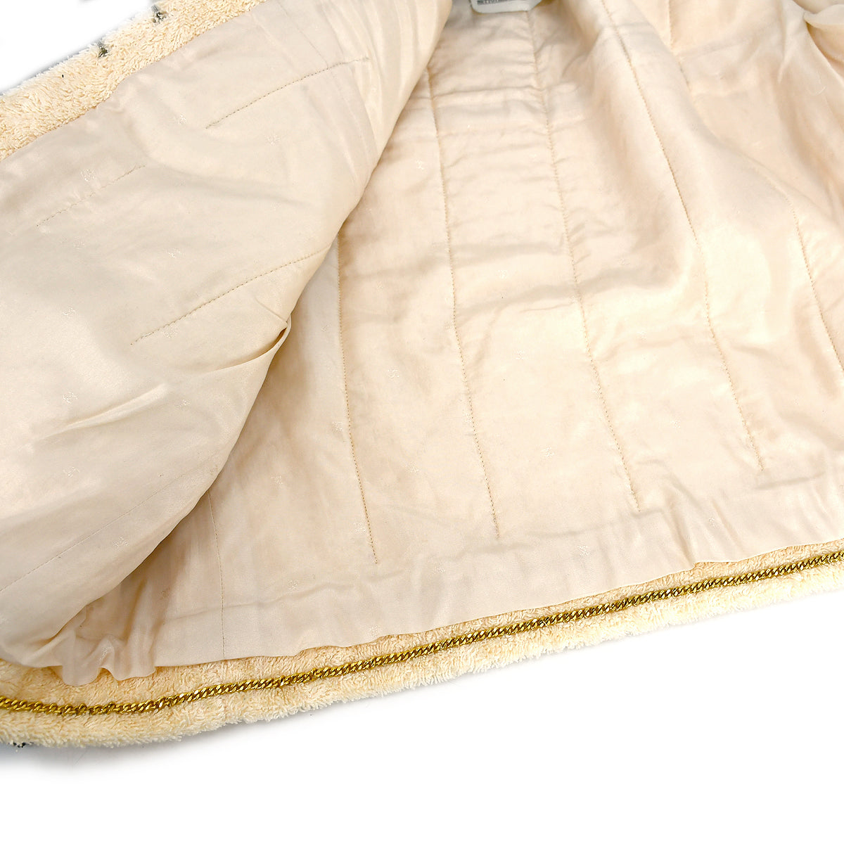 Chanel Setup Jacket Skirt Ivory 28 #40