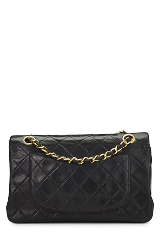 Chanel, Black Quilted Lambskin Classic Double Flap Small, Black