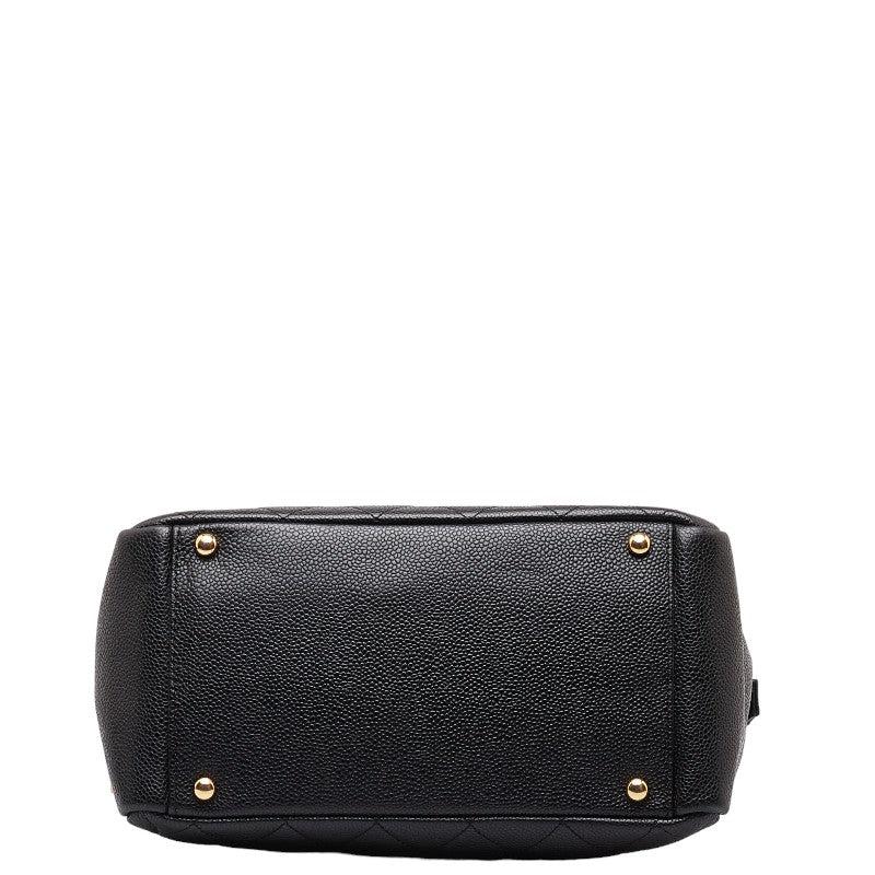 Chanel Matrases Coco Chain Tote Bag Black Caviar S Chanel