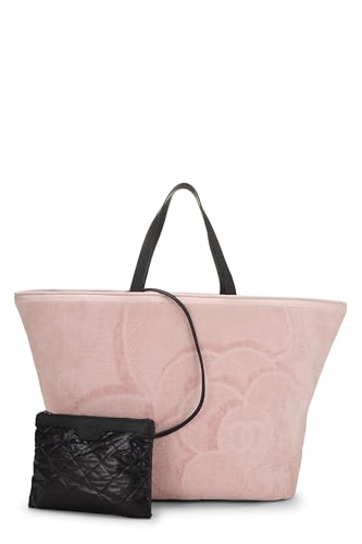 Chanel, Pink Terry Cloth Tote Large, Pink