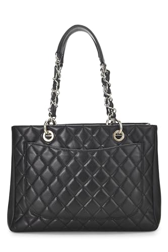 Chanel, Black Quilted Caviar Grand Shopping Tote (GST), Black
