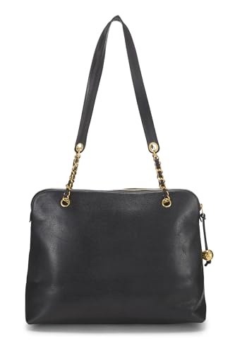 Chanel, Black Caviar 'CC' Tote Large, Black
