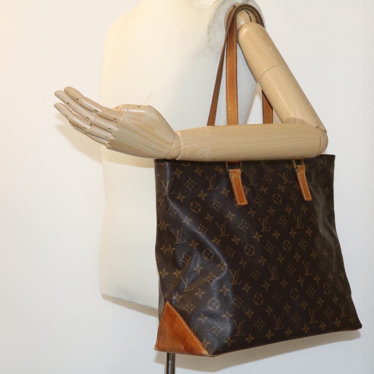LOUIS VUITTON Monogram Cabas Mezzo Tote Bag M51151 LV 32509