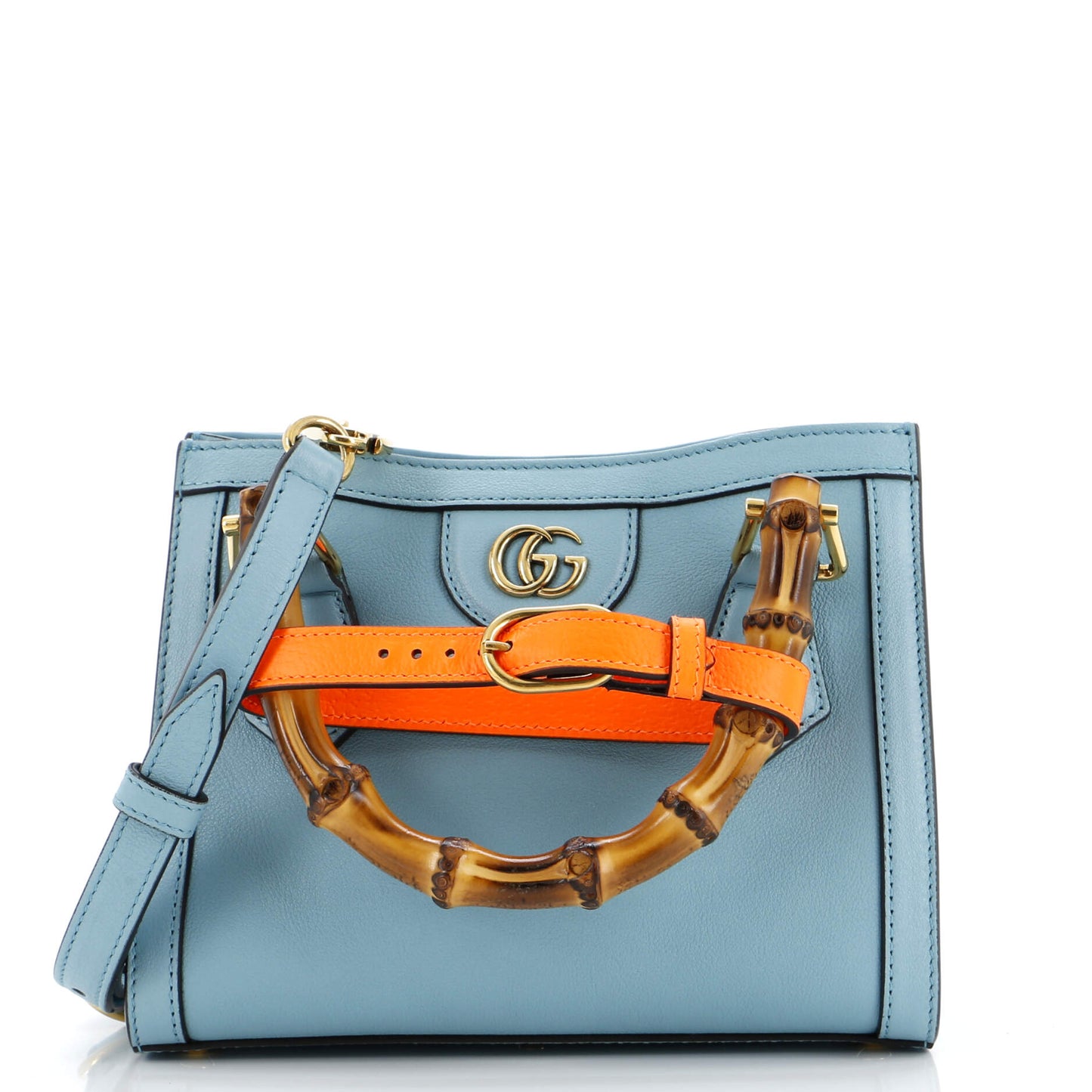 Luxury Gucci Trending 2025 Diana NM Bamboo Handle Tote Leather Mini