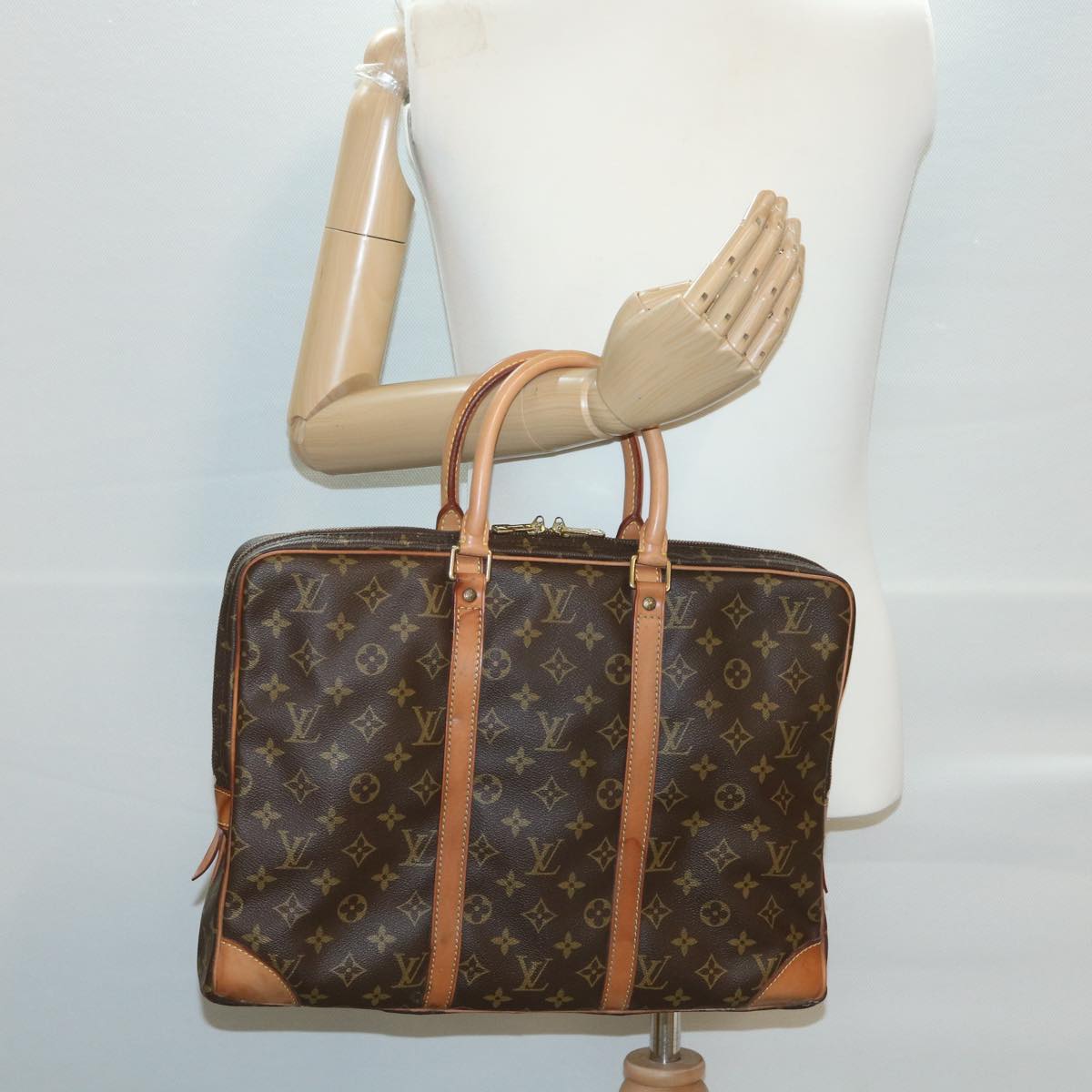LOUIS VUITTON Monogram Porte Documents Voyage Business Bag M53361 LV 34114