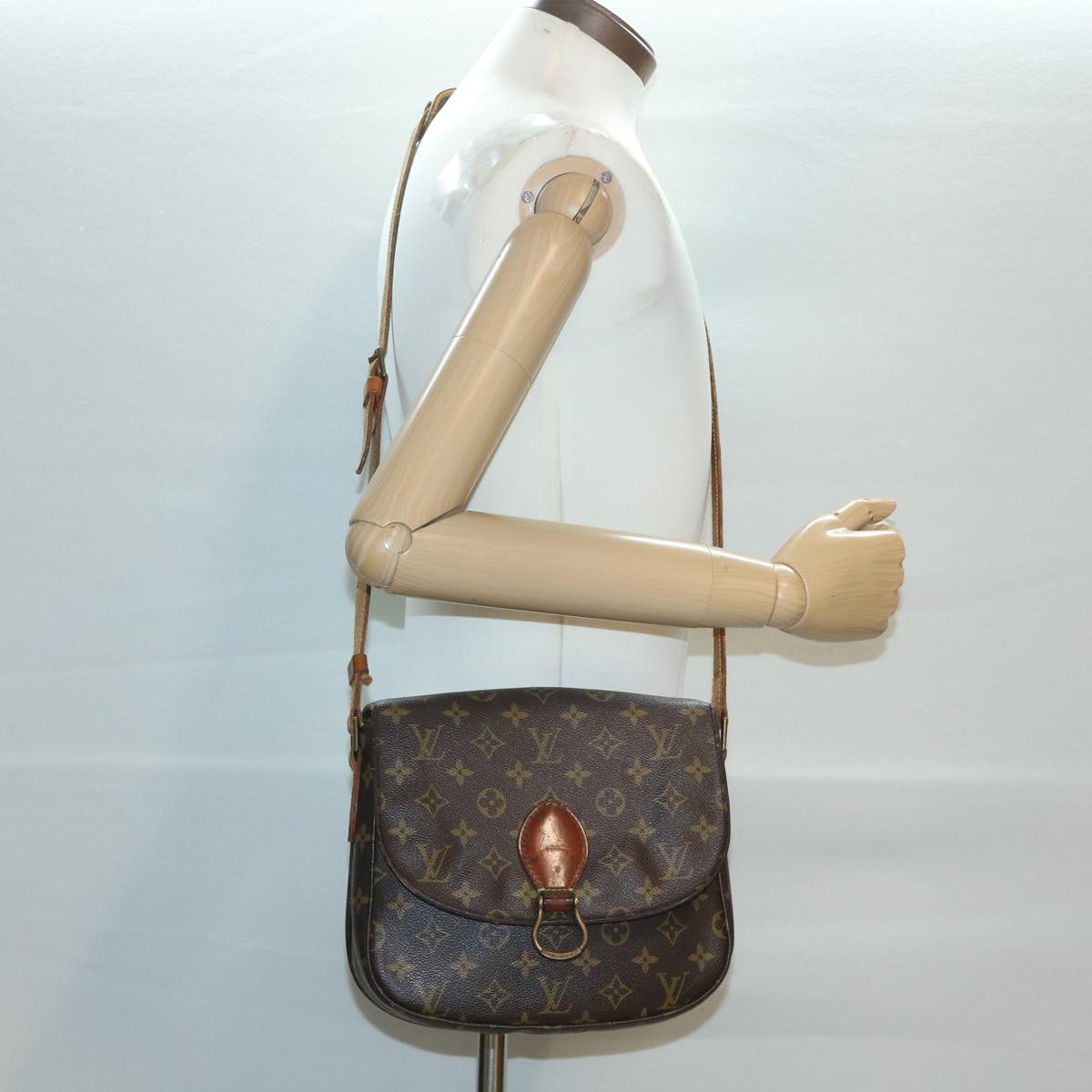 LOUIS VUITTON Monogram Saint Cloud GM Shoulder Bag M51242 LV 34263