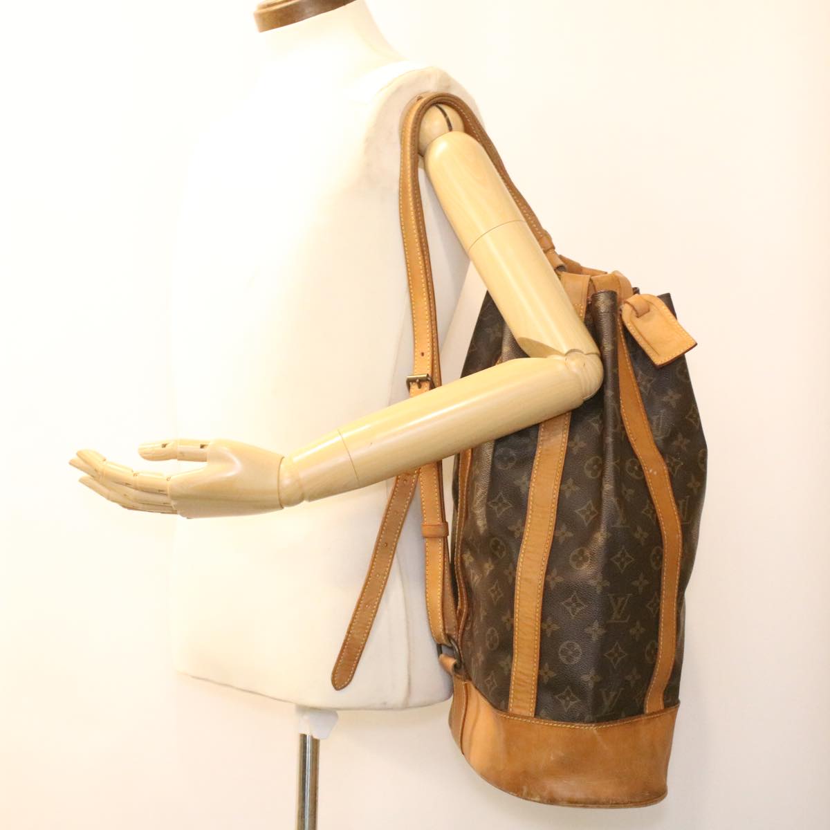 LOUIS VUITTON Monogram Randonnee GM Shoulder Bag M42244 LV 34997