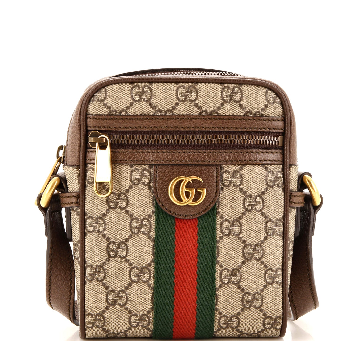 Luxury Gucci Trending 2025 Ophidia Messenger Bag GG Coated Canvas Mini