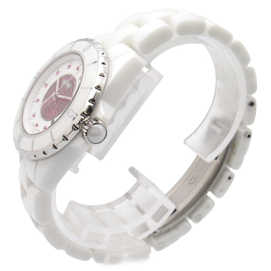 Chanel J12 12P Ru/Pavelby Ceramic White/Pink H2035