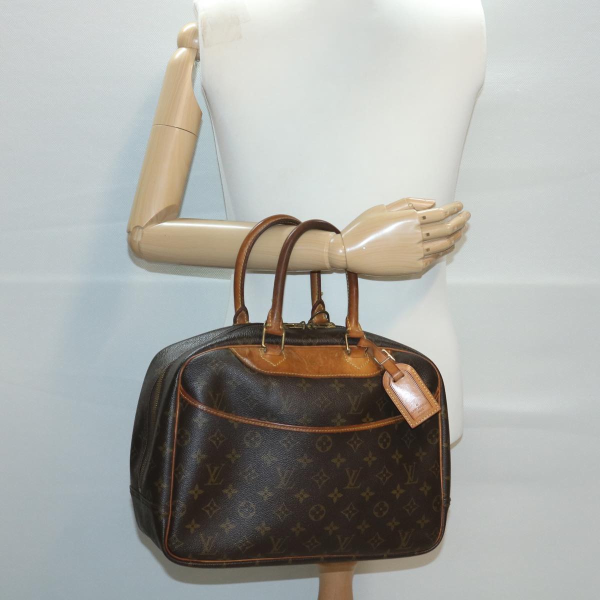 LOUIS VUITTON Monogram Deauville Hand Bag M47270 LV 35704