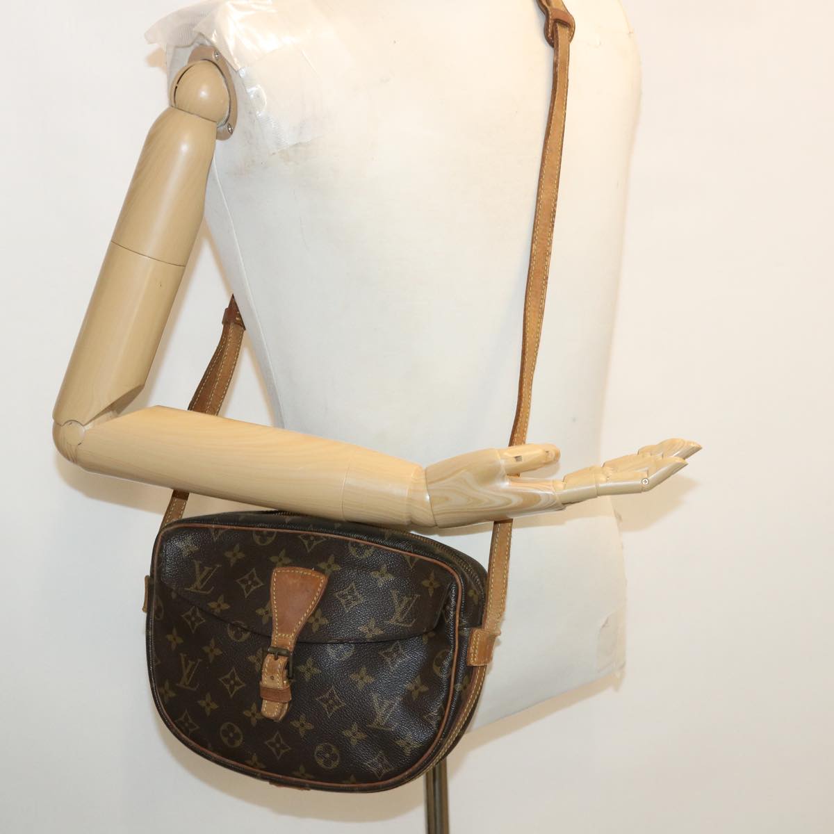 LOUIS VUITTON Monogram Jeune Fille MM Shoulder Bag M51226 LV 35935