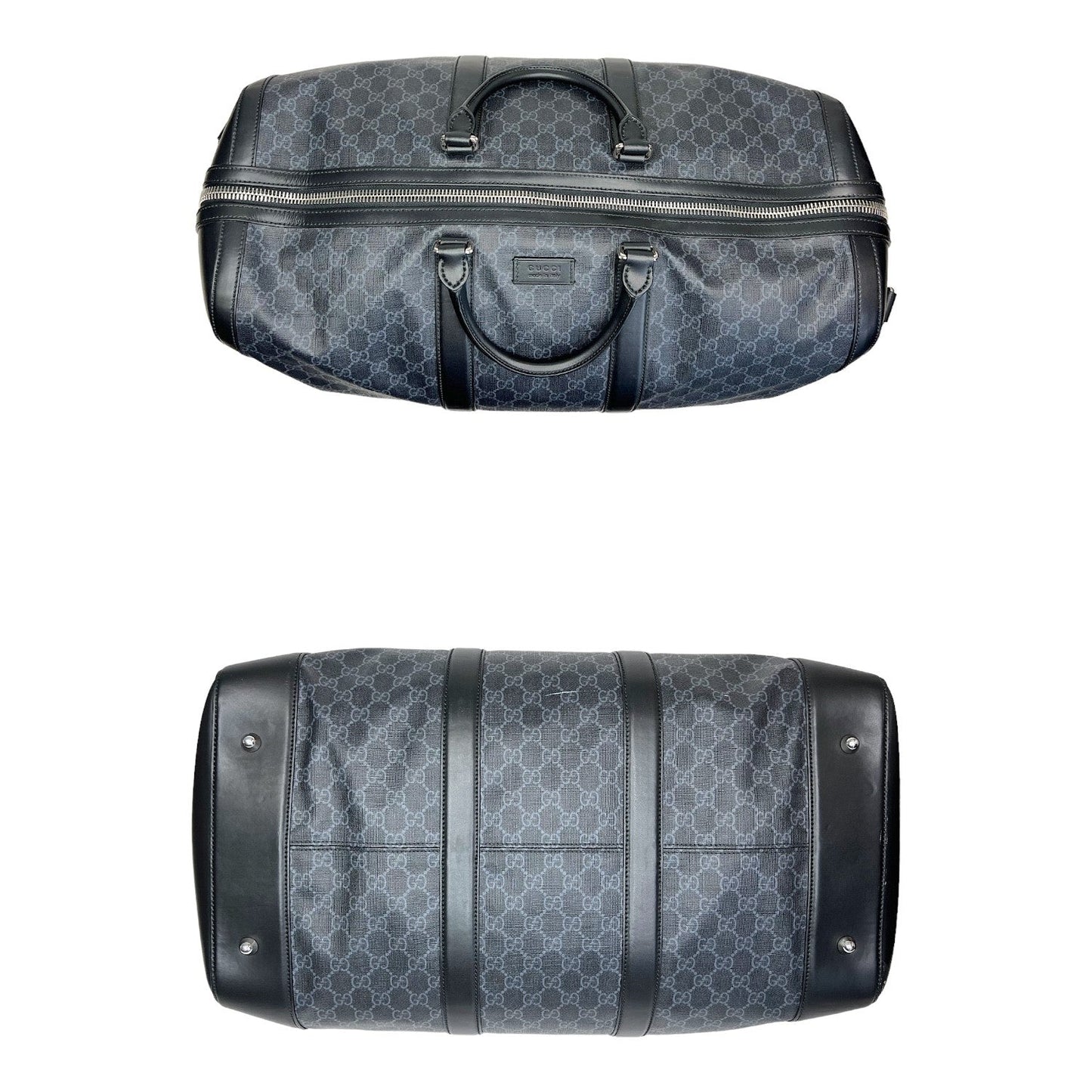 Luxury Gucci Black GG Supreme Duffle Bag