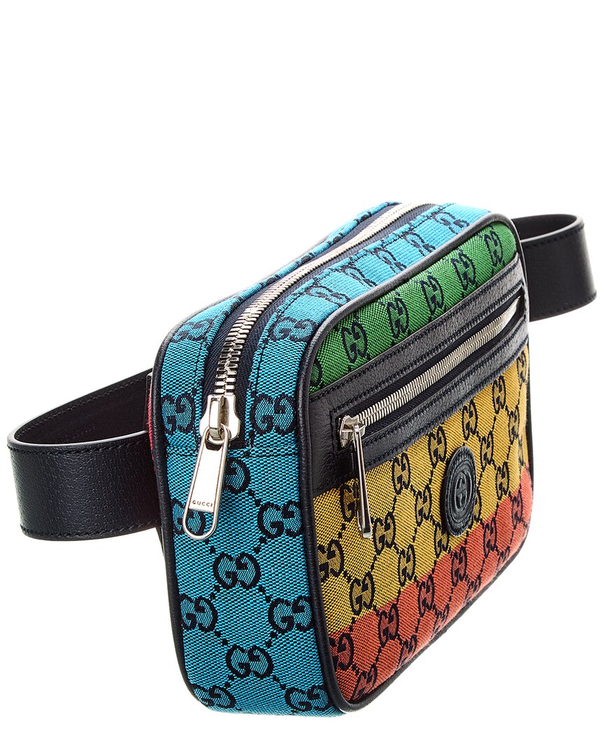 Luxury Gucci Trending 2025 GG Canvas & Leather Belt Bag