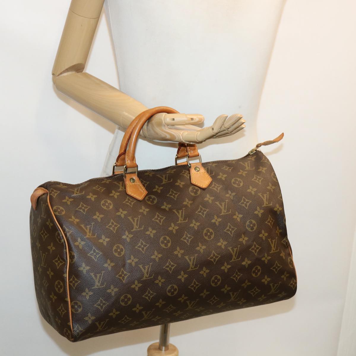 LOUIS VUITTON Monogram Speedy 40 Hand Bag M41522 LV 36198