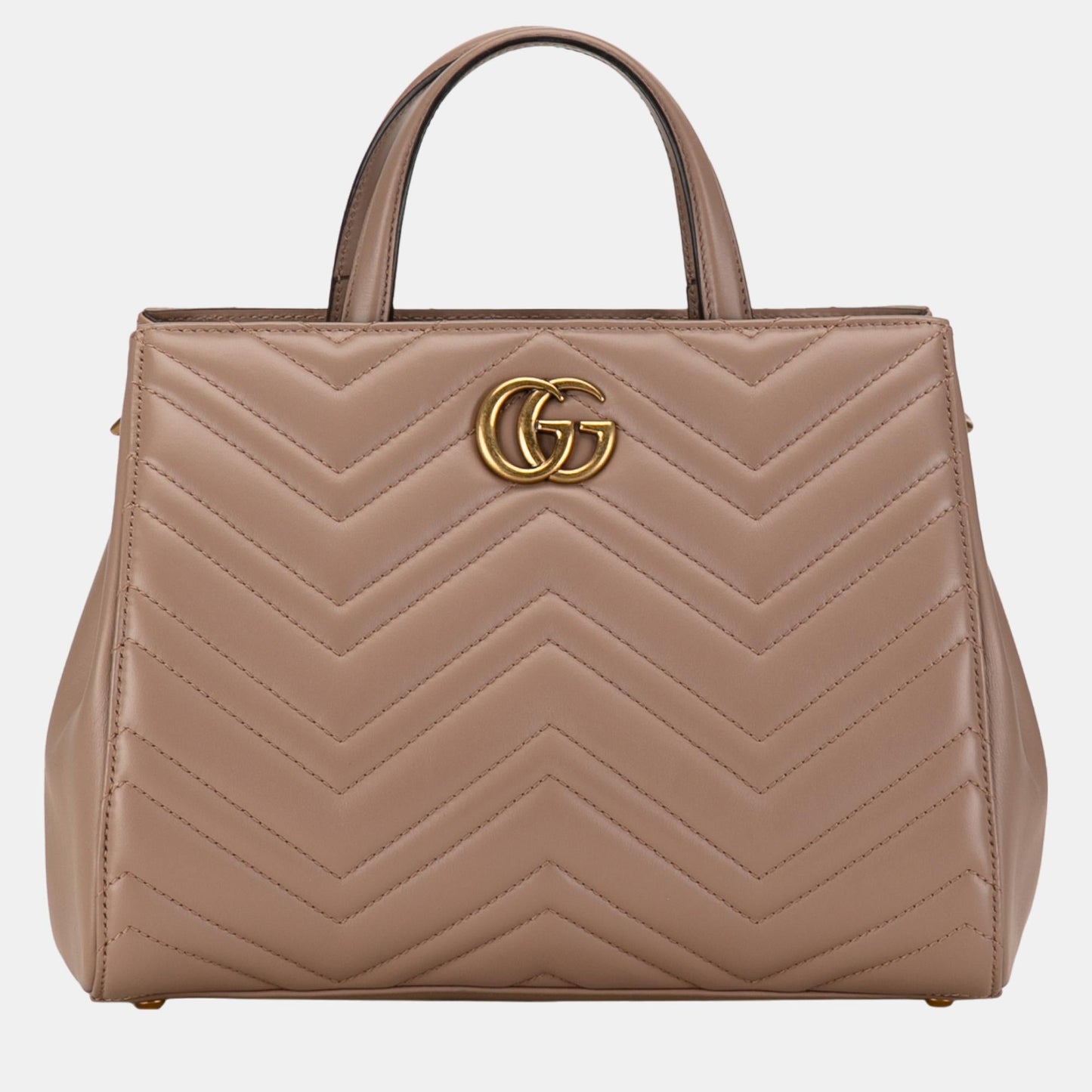 Luxury Gucci Trending 2025 Brown Small GG Marmont Matelasse Tote