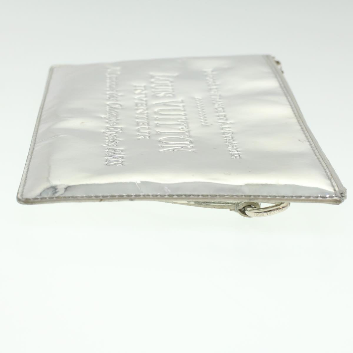LOUIS VUITTON Miroir Pochette Plat Accessory Pouch Silver M95277 LV 37016