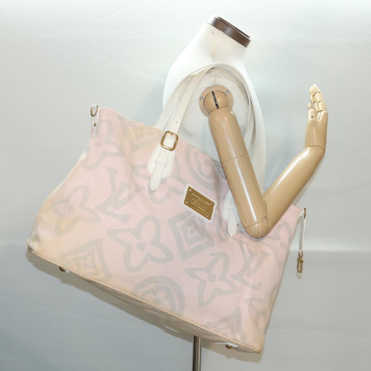 LOUIS VUITTON Cruise line Taicienne GM Tote Bag Canvas Rose M95673 LV 38159