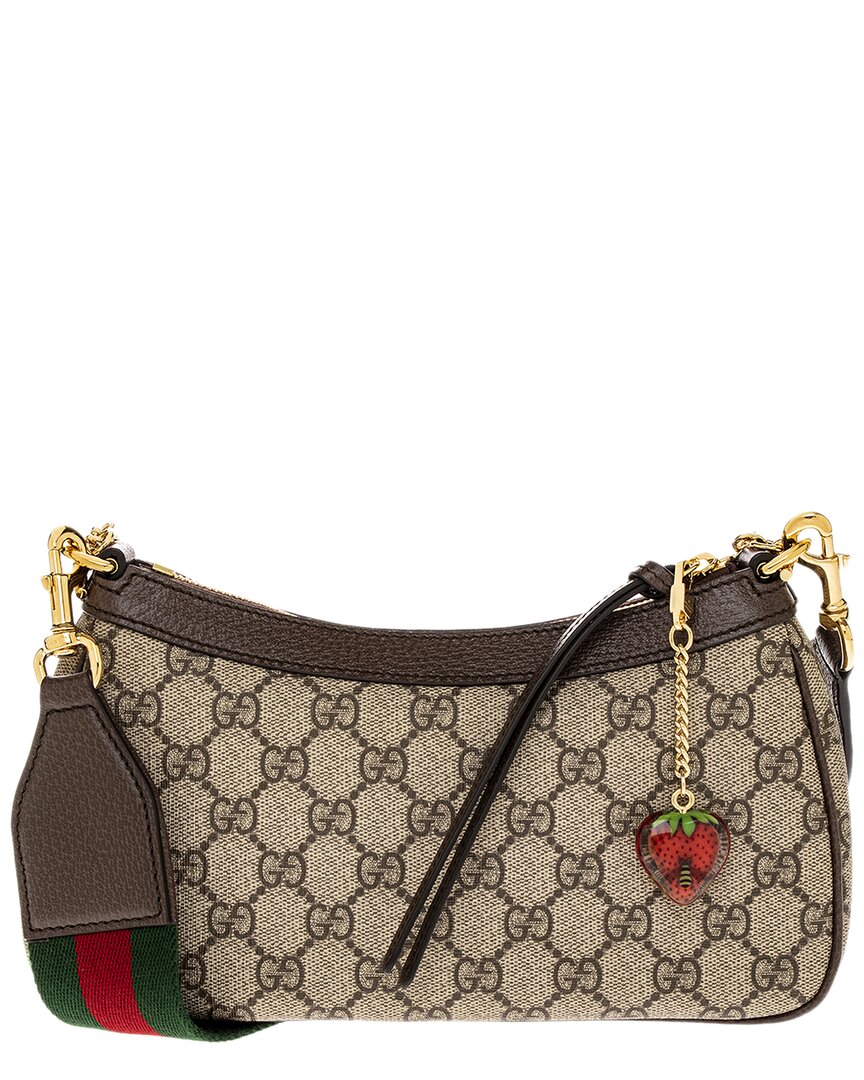 Luxury Gucci Trending 2025 Ophidia GG Small Canvas & Leather Shoulder Bag