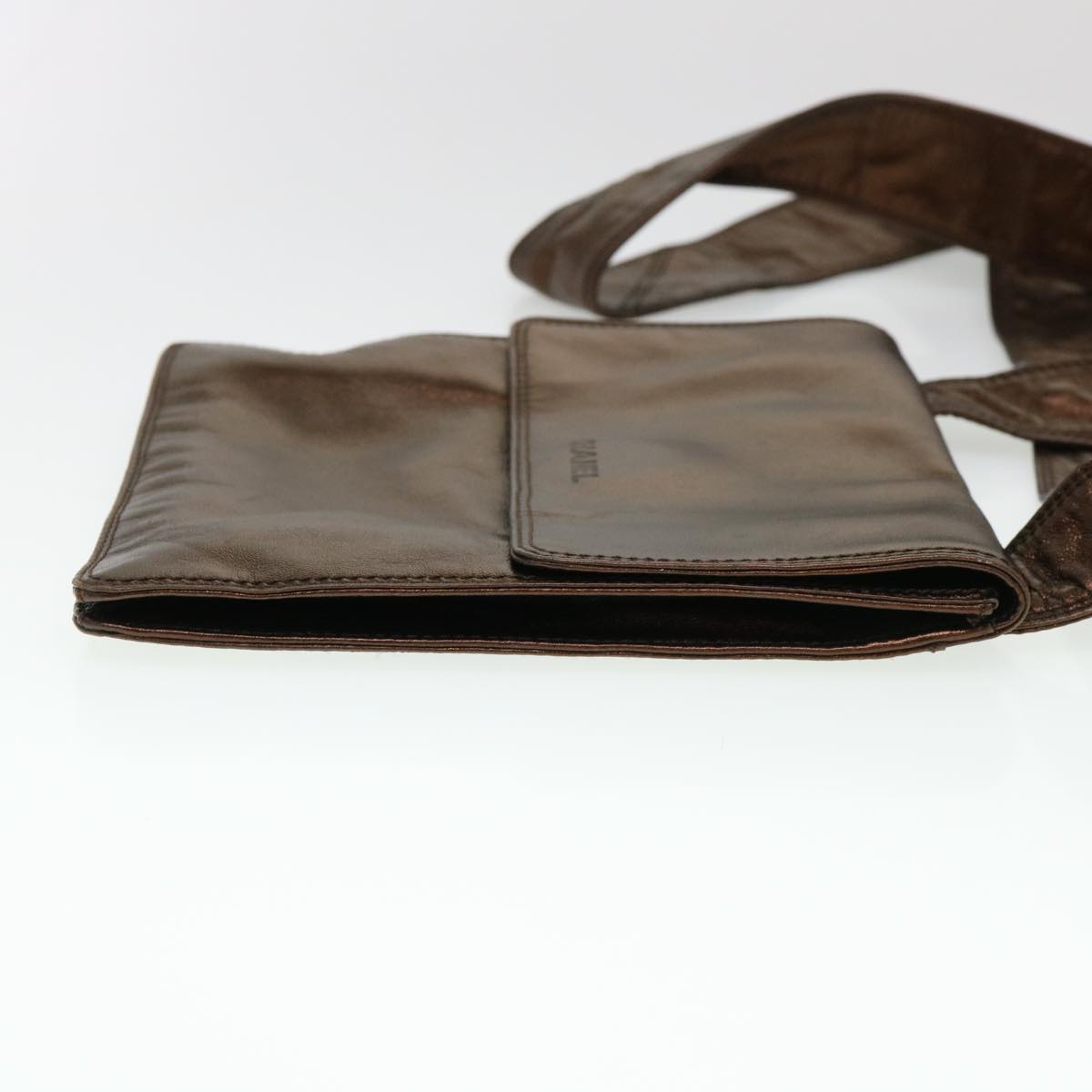 Luxury Chanel Shoulder Bag Lamb Skin Brown CC 38438