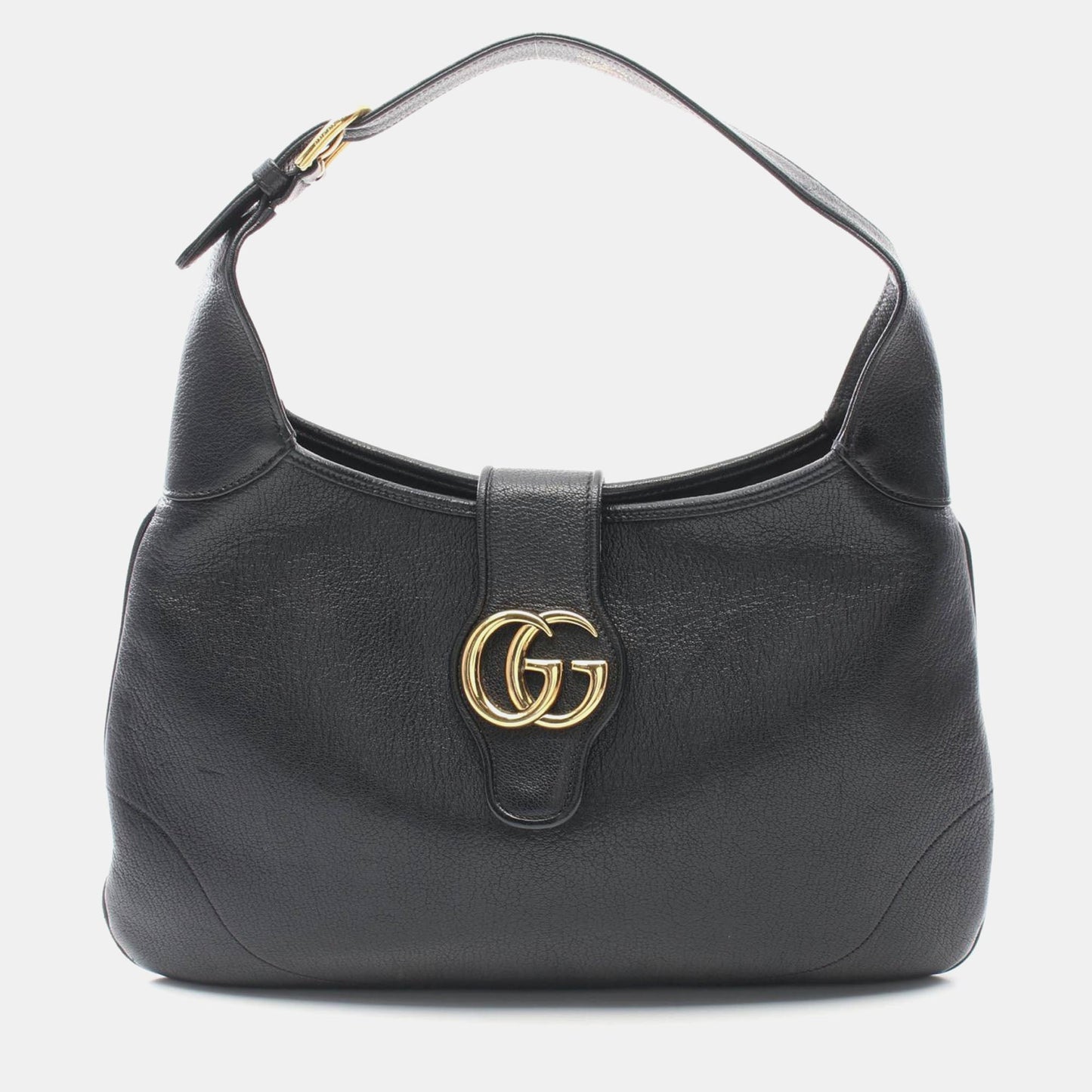 Luxury Gucci Trending 2025 Black Leather Medium Aphrodite Shoulder Bag