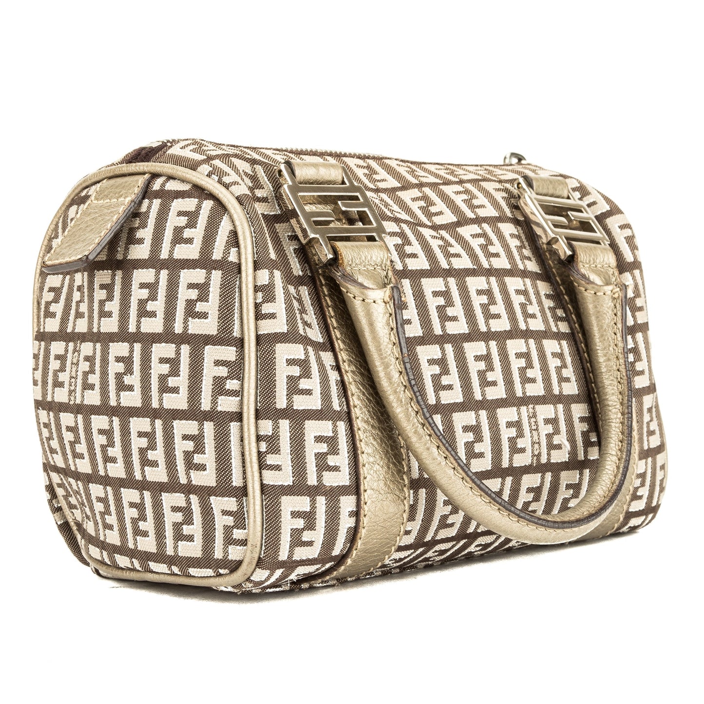 Luxury FendiZucchino Forever Bauletto Mini Boston (3912020)
