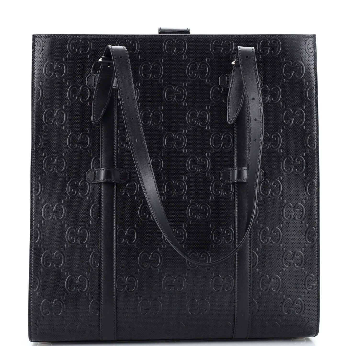 Luxury Gucci Trending 2025 Tote Bag GG Embossed Perforated Leather Medium