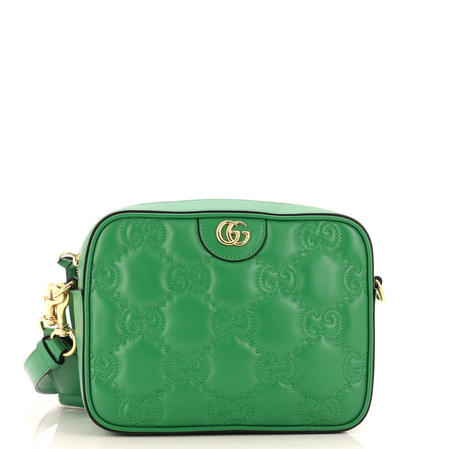 Luxury Gucci Trending 2025 Zip Camera Bag GG Matelasse Leather Small
