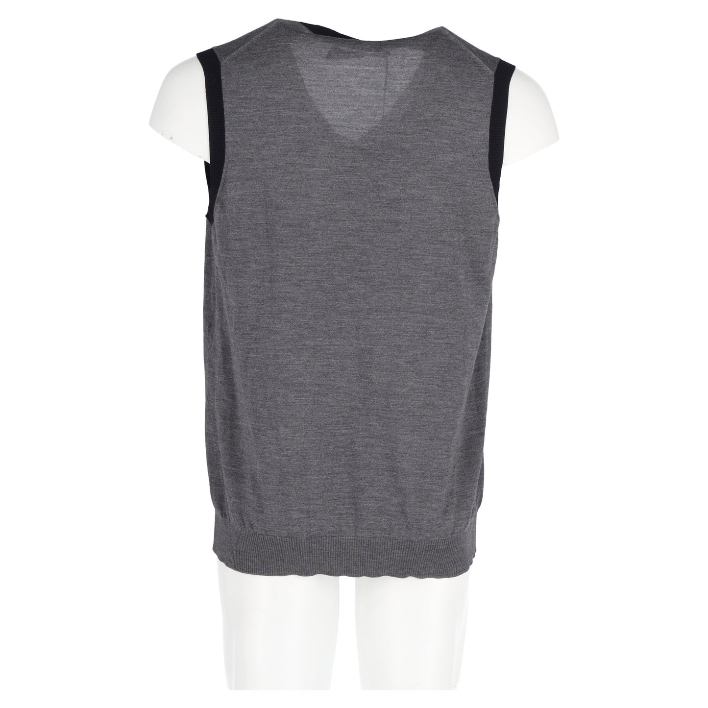 Gucci Bee & Star Sweater Vest in Grey Wool