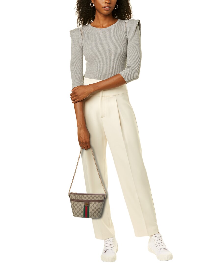Luxury Gucci Trending 2025 Ophidia Mini GG Supreme Canvas & Leather Shoulder Bag
