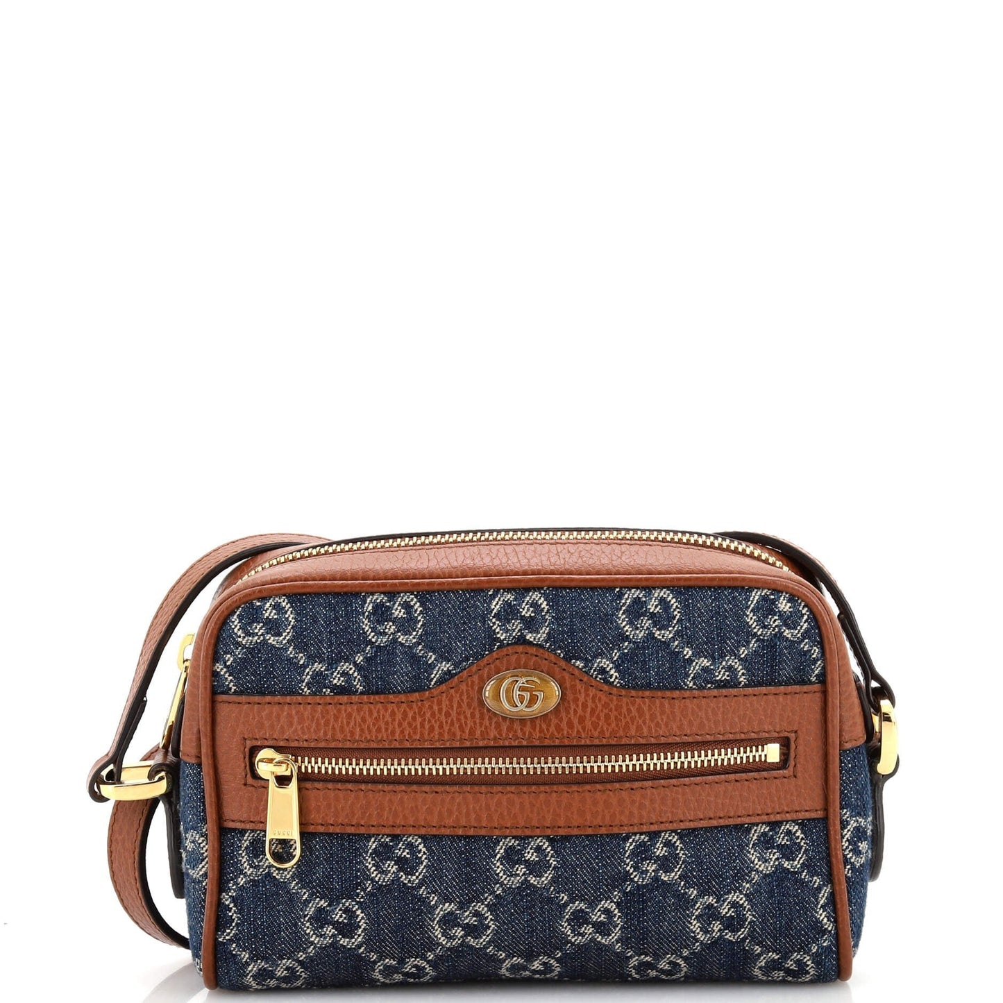 Luxury Gucci Trending 2025 Ophidia Shoulder Bag GG Denim Mini
