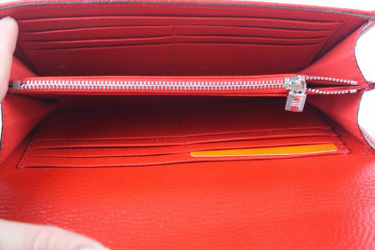 Luxury Hermes Wallet H1528 Wallet Cow Leather Red