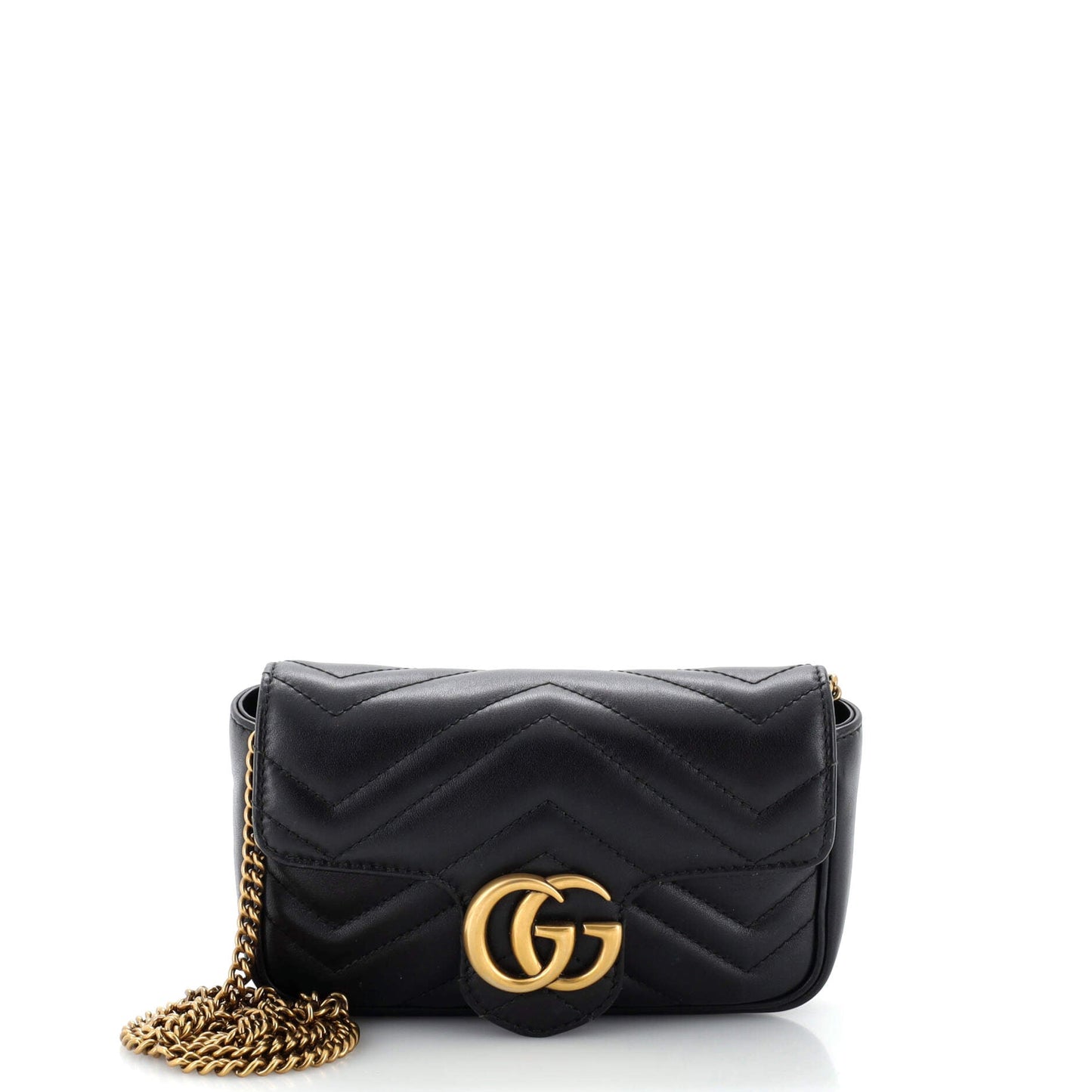 Luxury Gucci Trending 2025 GG Marmont Flap Bag Matelasse Leather Super Mini