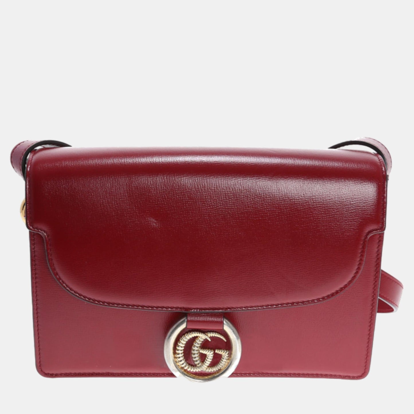Luxury Gucci Trending 2025 Red Leather Shoulder Bag (589474)