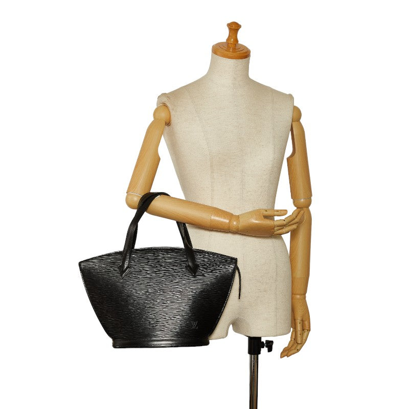 Louis Vuitton Epi Sanjack Handbag M52272 Noneir Black Leather Louis Vuitton