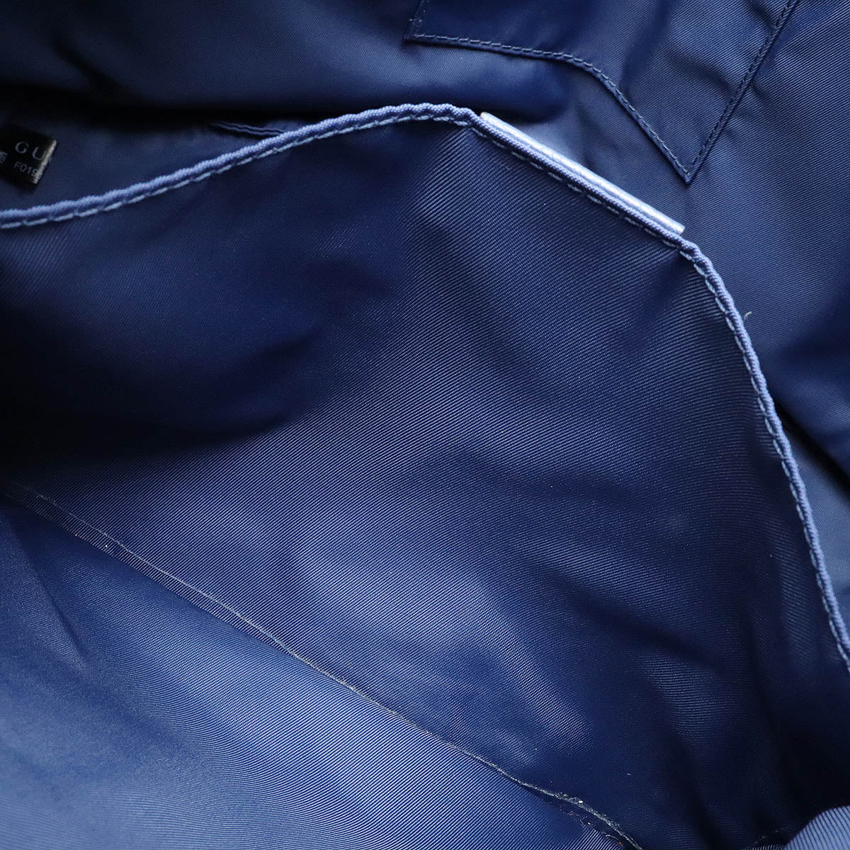 Gucci Nylon Leather Backpack Navy