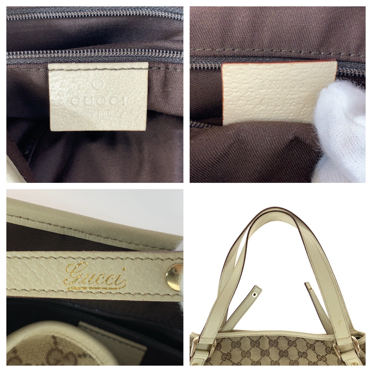 Luxury Gucci Trending 2025 GG Canvas/Leather Abbey Shoulder Bag