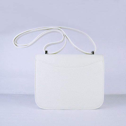 Luxury Hermes Constance Cowskin Leather Bag H017 beige silver