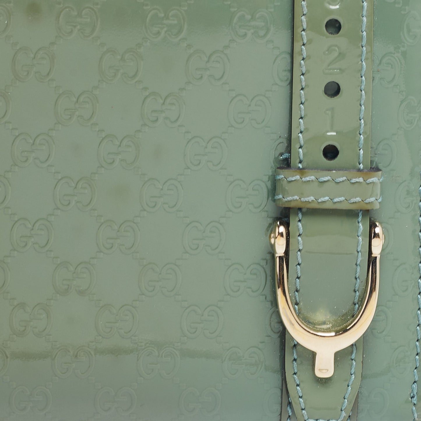 Luxury Gucci Trending 2025 Green MicroLuxury Gucci Trending 2025ssima Patent Leather Zip Around Wallet..