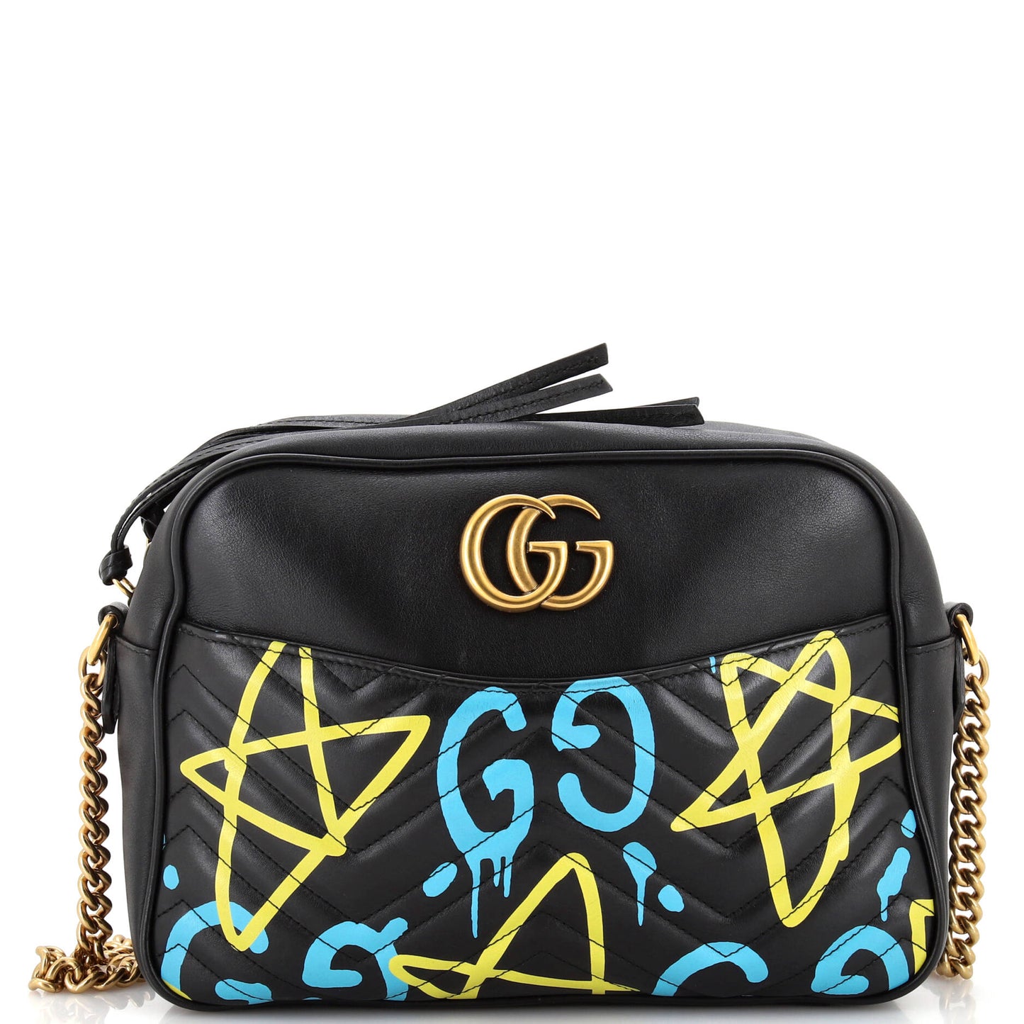 Luxury Gucci Trending 2025 GG Marmont Shoulder Bag Luxury Gucci Trending 2025Ghost Matelasse Leather Medium