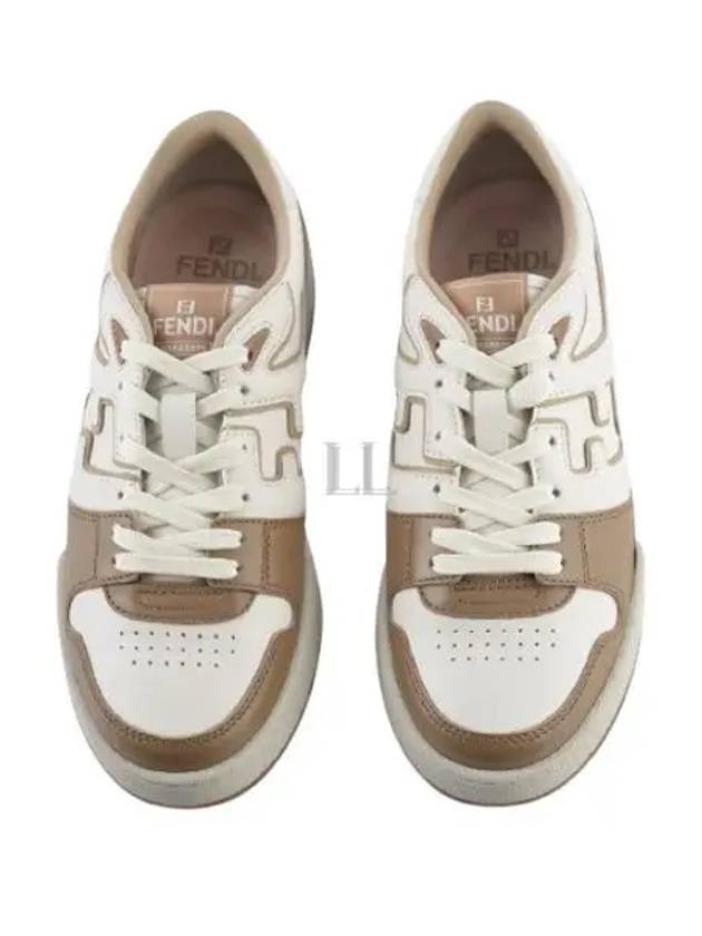 Luxury Fendi Match Low Top Sneakers Brown