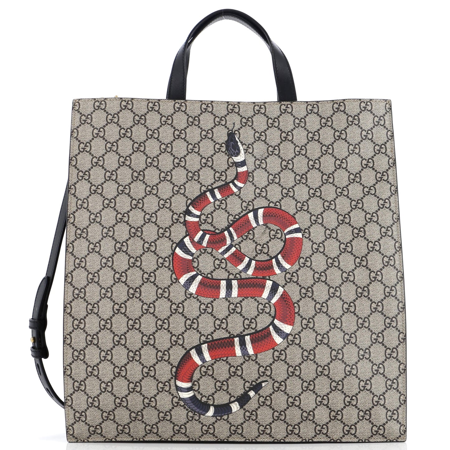 Luxury Gucci Trending 2025 Convertible Soft Open Tote Printed GG Coated Canvas Tall