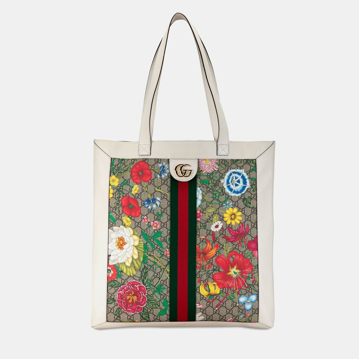 Luxury Gucci Trending 2025 GG Supreme Flora Ophidia Tote Bag