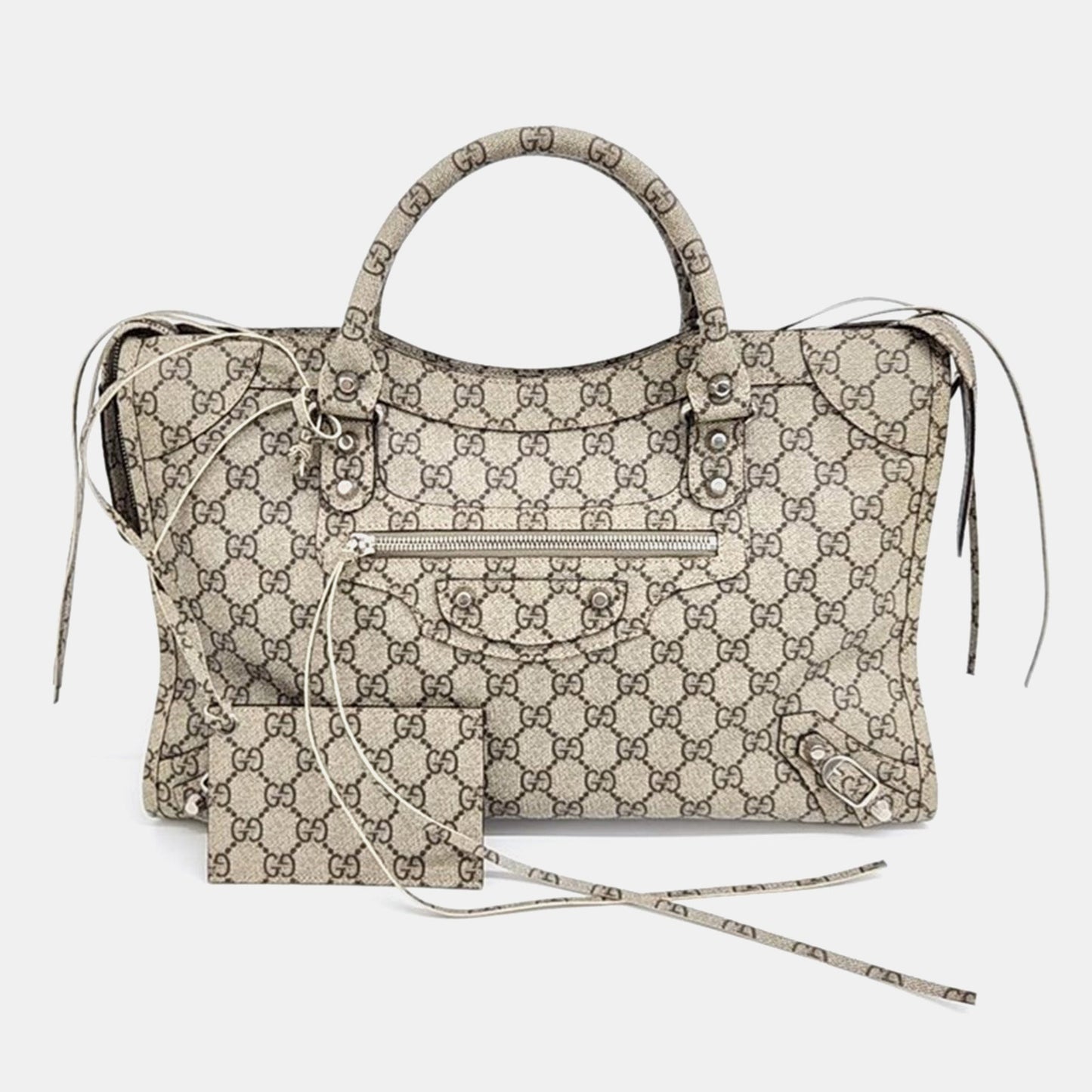 Luxury Gucci Trending 2025 x Balenciaga Multicolor Canvas The Hacker Project Motor Bag